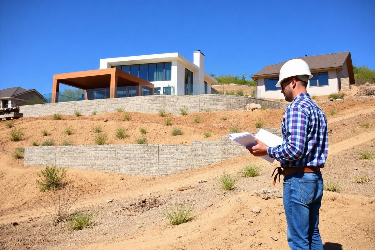 Hillside residence